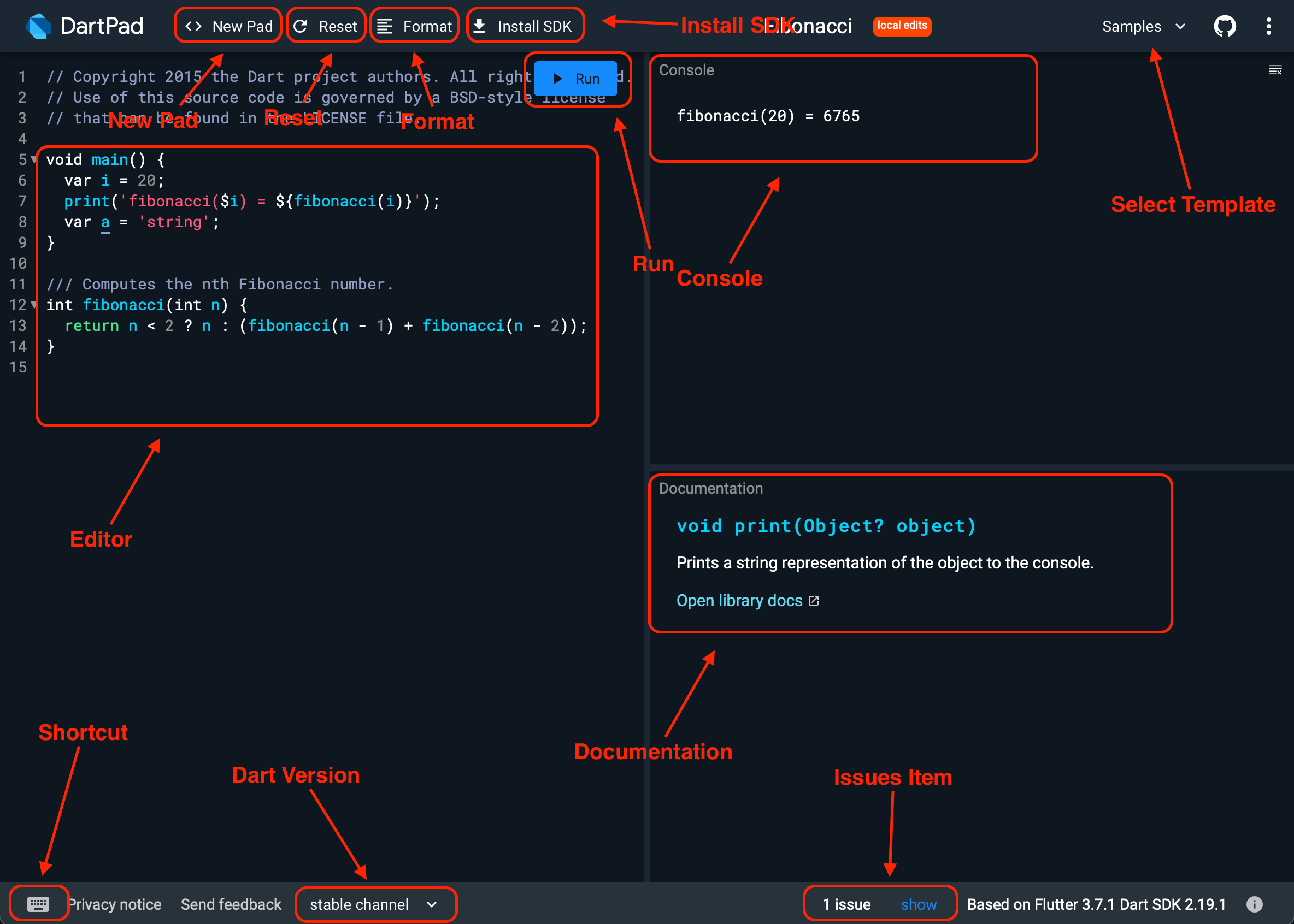 Dartpad Editor Dartpad Editor